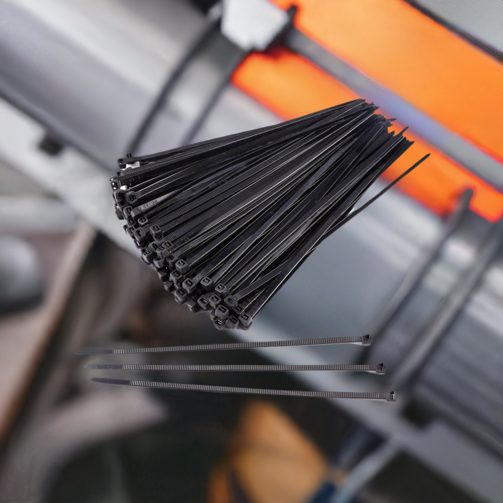 48-Inch Black Extreme Duty Zip Ties (50-Pack) | 175lb Tensile Strength | UV Resistant Nylon