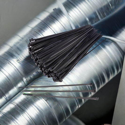 48-Inch Black Extreme Duty Zip Ties (25-Pack) | 175lb Tensile Strength | UV Resistant Nylon