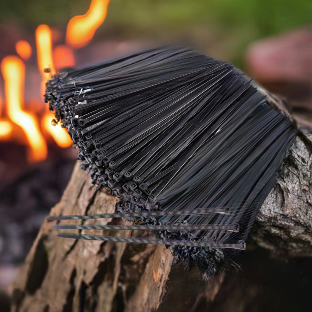 48-Inch Black Extreme Duty Zip Ties (50-Pack) | 175lb Tensile Strength | UV Resistant Nylon
