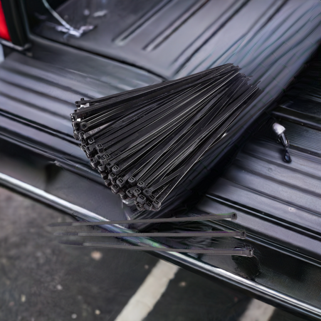 30-Inch Black Extreme Duty Zip Ties (50-Pack) | 175lb Tensile Strength | UV Resistant Nylon